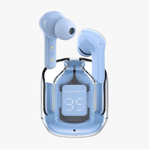 Air 31 pods Max Earbuds Wireless Crystal Transparent Bluetooth 5.3 Air 31 pods Max Ear Buds Wireless Headset (without Pouch)