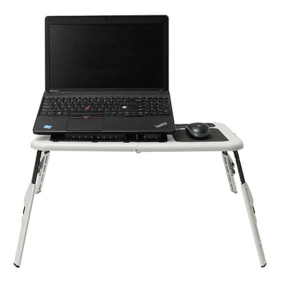 Multi-Function Folding Laptop Desk Table Laptop Stand Holder With 2 USB Cooling Fans Mouse Pad For Bed